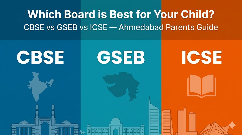 CBSE vs GSEB vs ICSE: Which Board is Best for Your Child in Ahmedabad?
